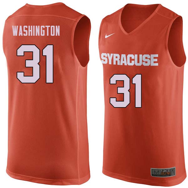 Men #31 Dwyane Washington Syracuse Orange College Basketball Jerseys Sale-Orange